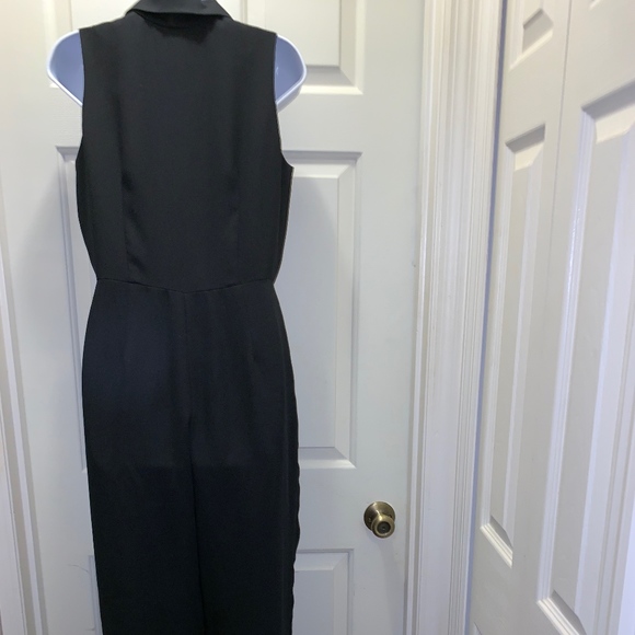 VINTAGE Ann Taylor Black Sleeveless Jumpsuit - Picture 2 of 4
